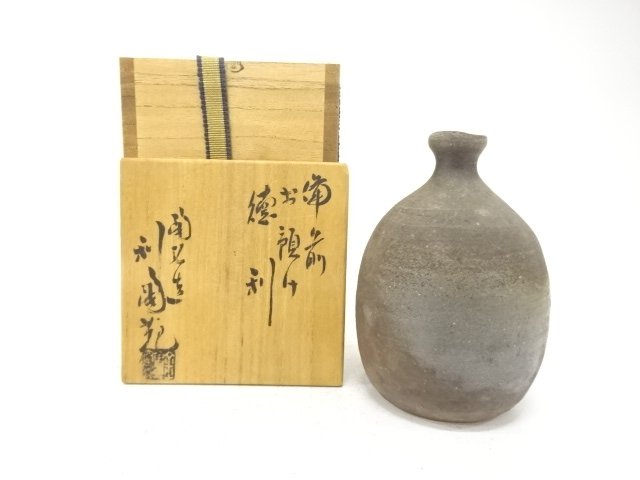 JAPANESE COLLECTIBLE / BIZEN WARE OF A TOKKURI (SAKE CUP) BY TOUHIRO K